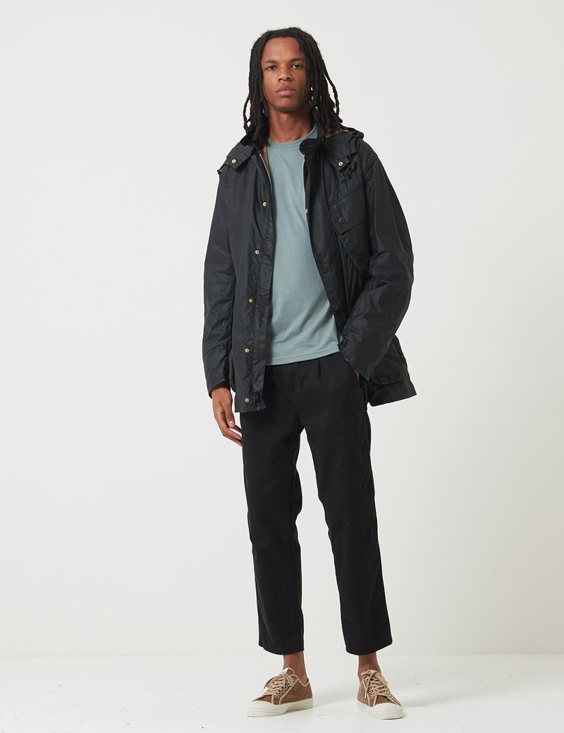 Barbour x Margaret Howell A7 Wax Jacket - Black | Garmentory