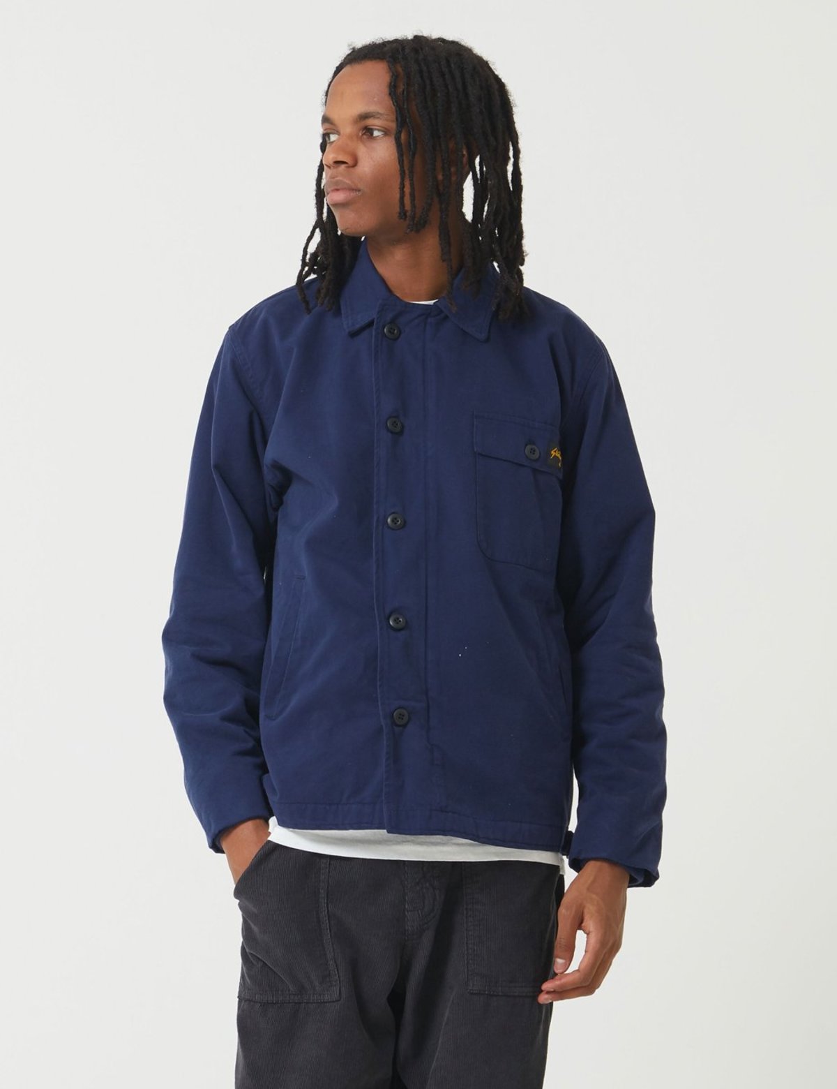 Stan Ray A2 Deck Twill Jacket - Navy Blue | Garmentory