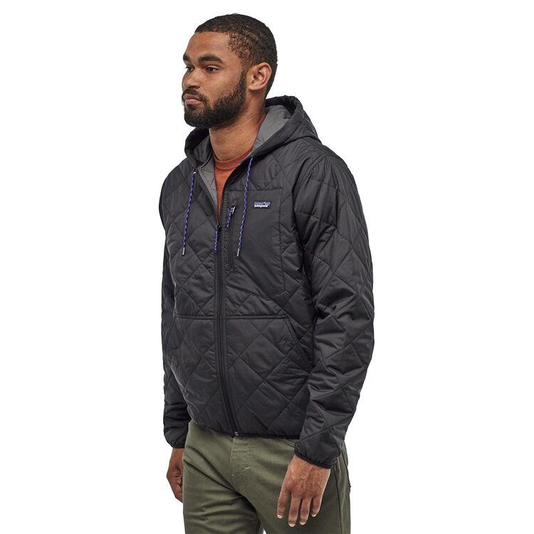 Patagonia Diamond Quilted Bomber Hoody Jacket Black Garmentory