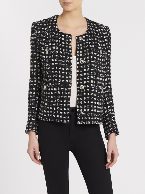 iro black tweed jacket