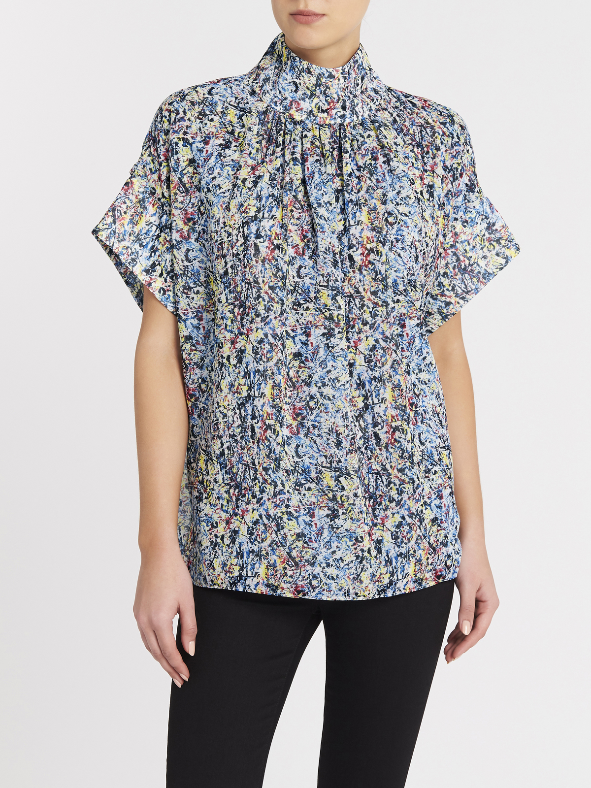 Camilla and Marc Allman Short Sleeve Top - Fritz Print - Image 1 of 8