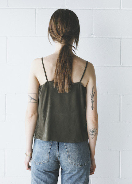 Objects Without Meaning Twist Lounge Tank - Olive Objects Without Meaning Twist Lounge Tank - Olive