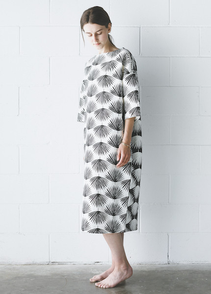 Sunja Link Palm Print Dress Sunja Link Palm Print Dress
