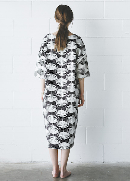 Sunja Link Palm Print Dress Sunja Link Palm Print Dress