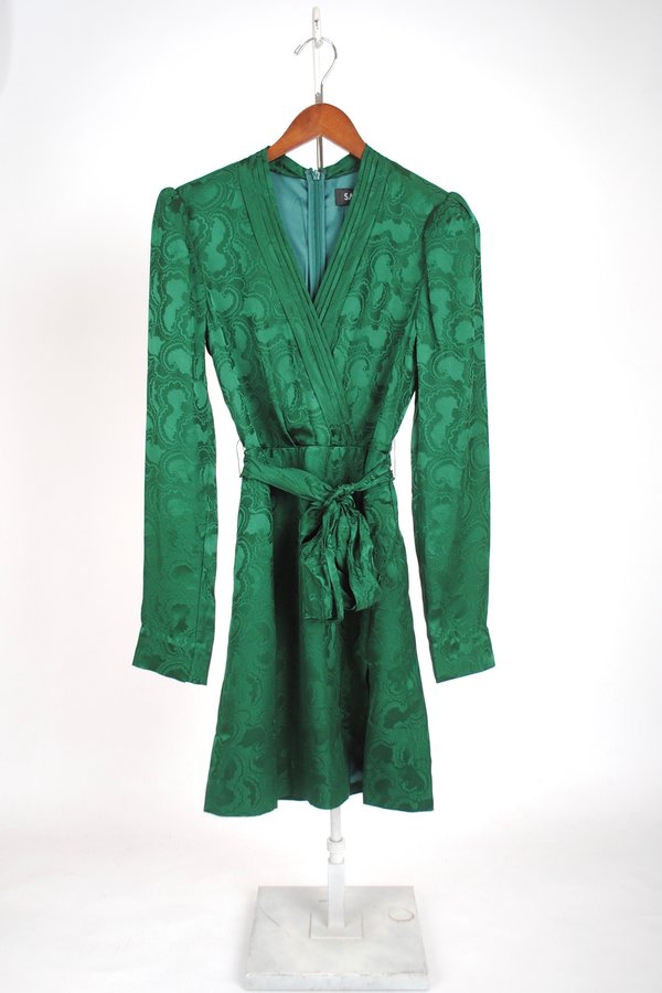 Saloni Bibi Wrap Dress - Forest 