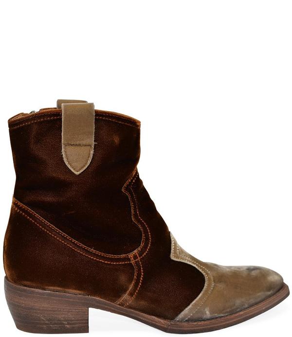 Madison Maison King Velvet Boots - Tan Madison Maison King Velvet Boots - Tan