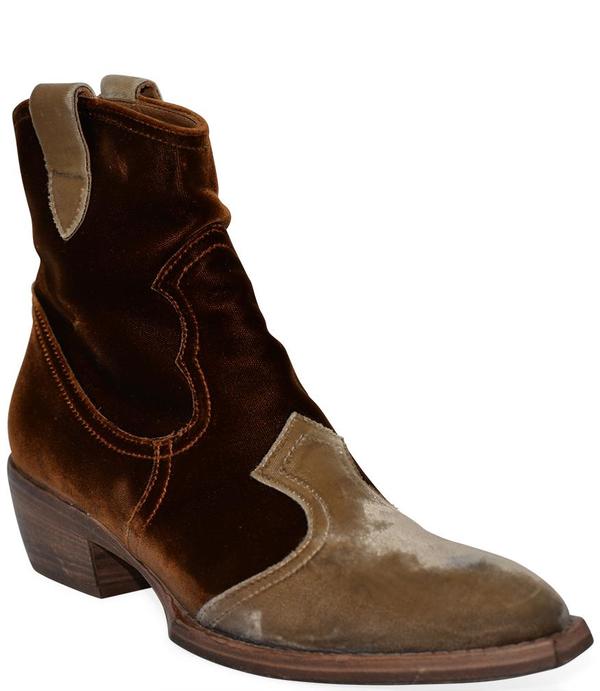 Madison Maison King Velvet Boots - Tan Madison Maison King Velvet Boots - Tan
