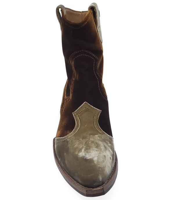 Madison Maison King Velvet Boots - Tan Madison Maison King Velvet Boots - Tan