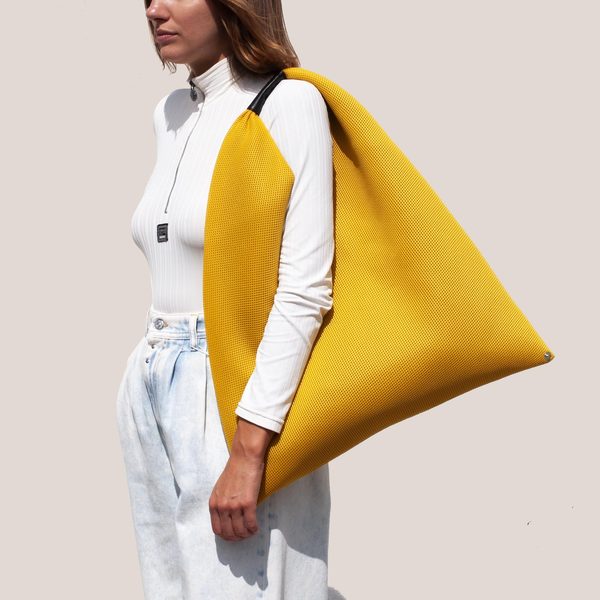 MM6 Japanese Net Mesh Bag - Yellow | Garmentory