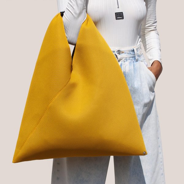 MM6 Japanese Net Mesh Bag - Yellow | Garmentory