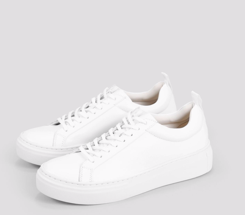 Vagabond Zoe Platform Sneaker - White Leather | Garmentory