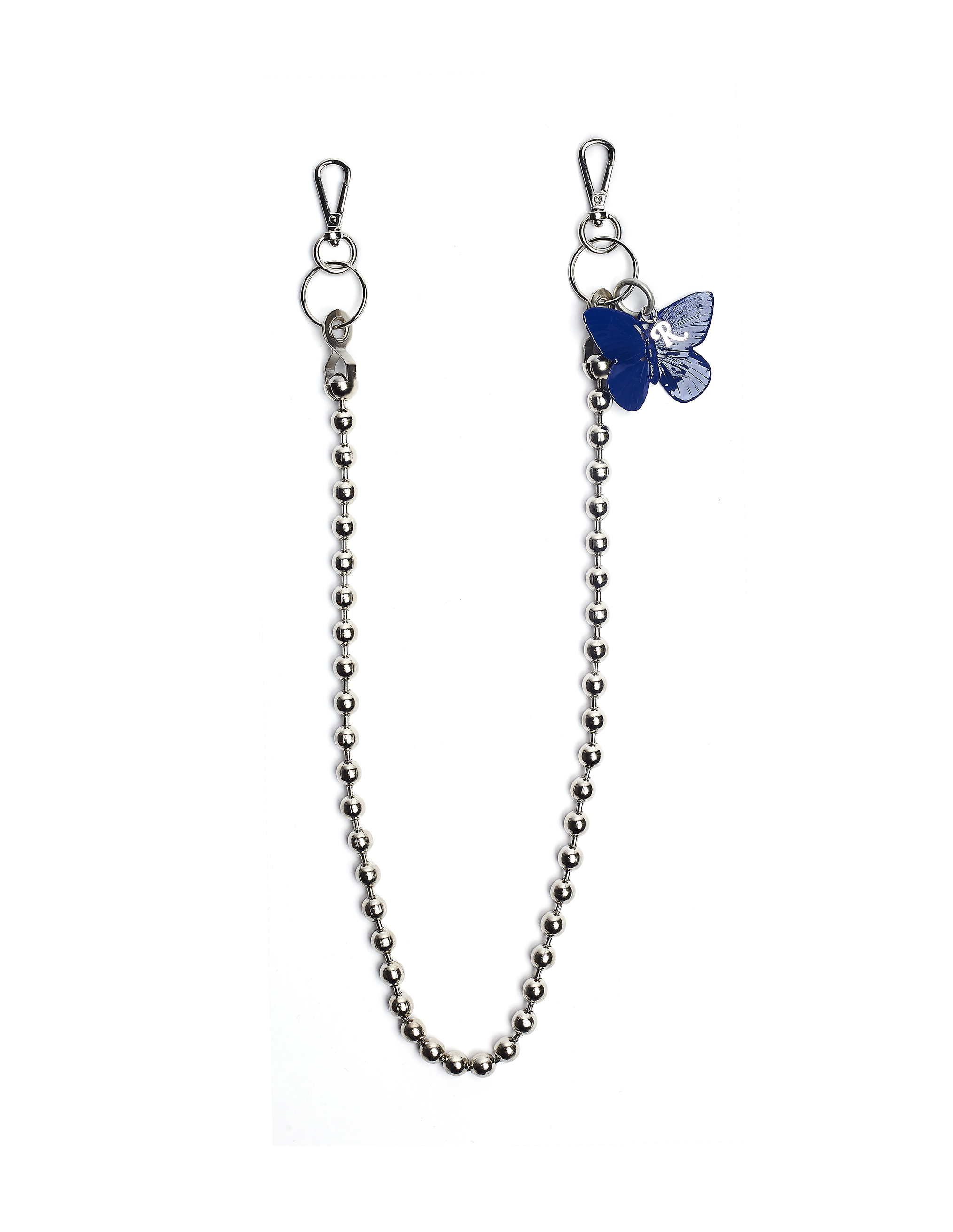 Raf Simons Butterfly Keychain - Silver | Garmentory