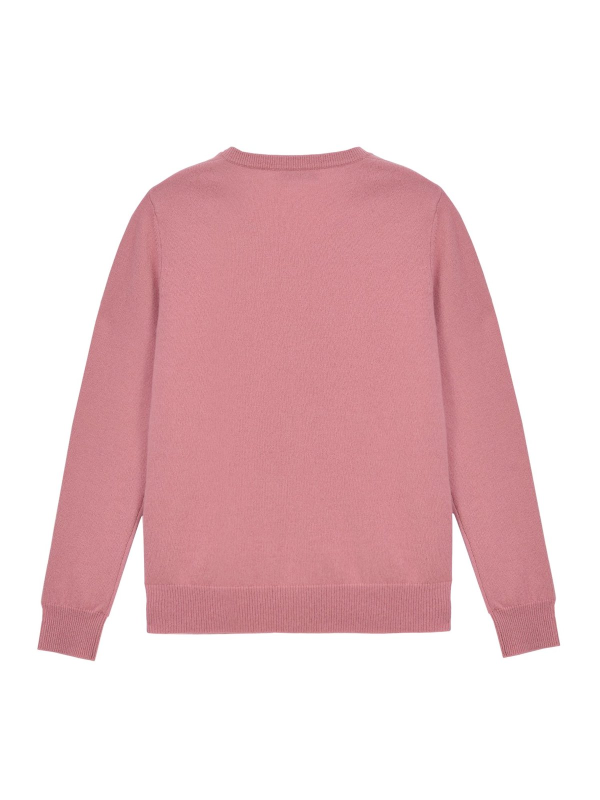 PURE CASHMERE NYC V Neck Sweater - Rose Pink - Image 3 of 7
