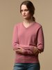 PURE CASHMERE NYC V Neck Sweater - Rose Pink - Thumbnail 4