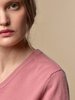 PURE CASHMERE NYC V Neck Sweater - Rose Pink - Thumbnail 5