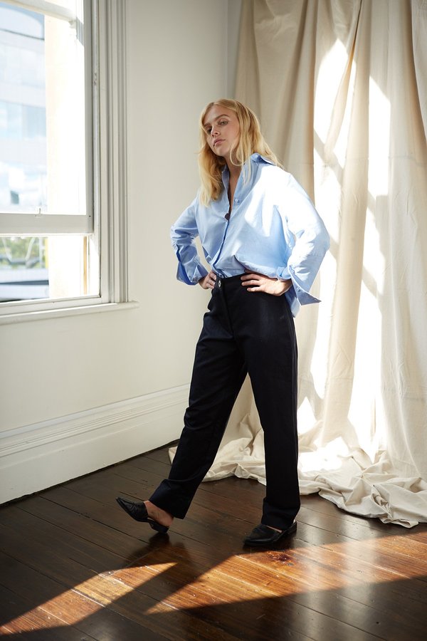 Mina Runaway Shirt - Cornflower