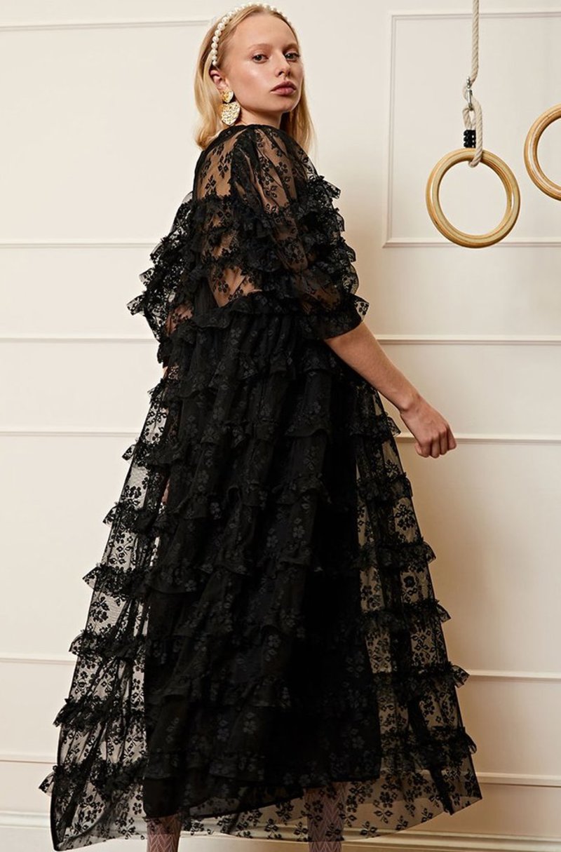 Sister Jane AVELINE RUFFLE MIDI DRESS | Garmentory
