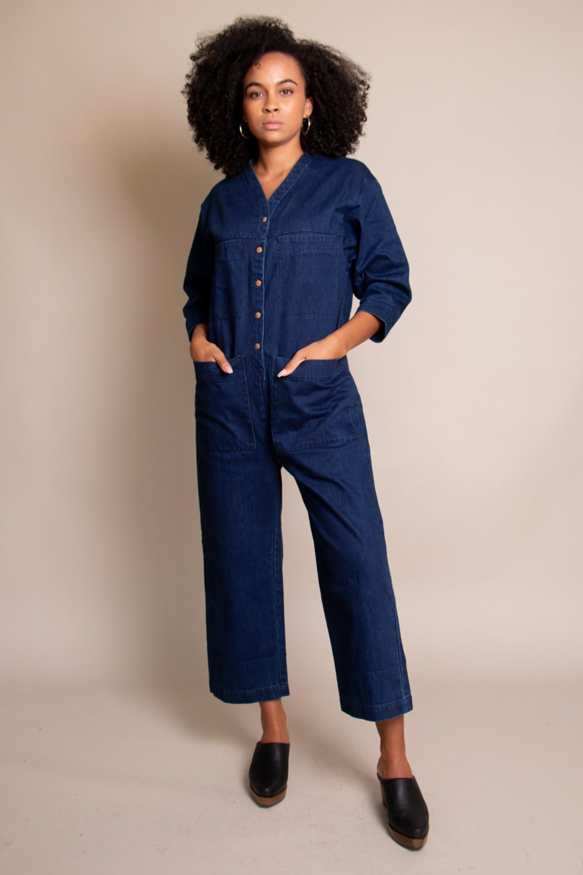 Ilana Kohn Tuck Coverall - Indigo Denim | Garmentory