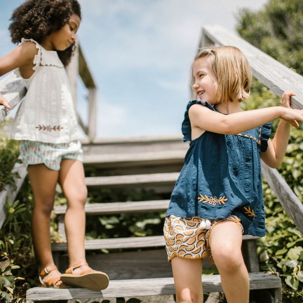 kids Pink Chicken Marabelle Top - Dress Blue kids Pink Chicken Marabelle Top - Dress Blue