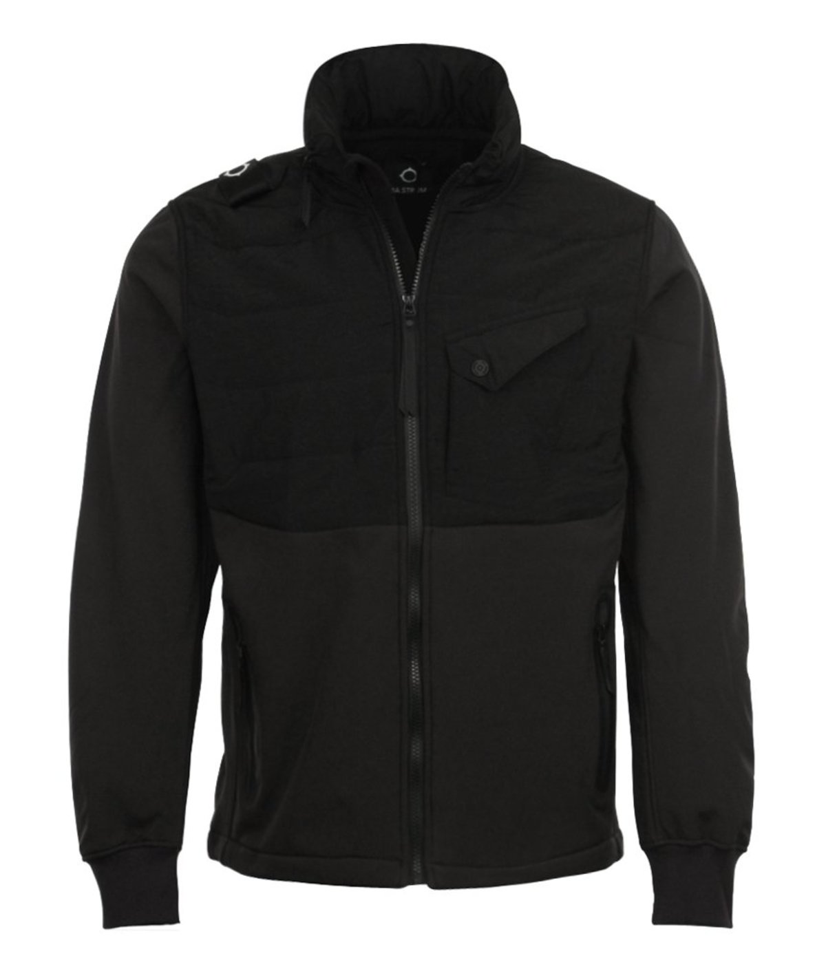 MA.STRUM 13aw ジャケット Ma Strum Full Zip Velo Softshell Jacket - Black | Garmentory