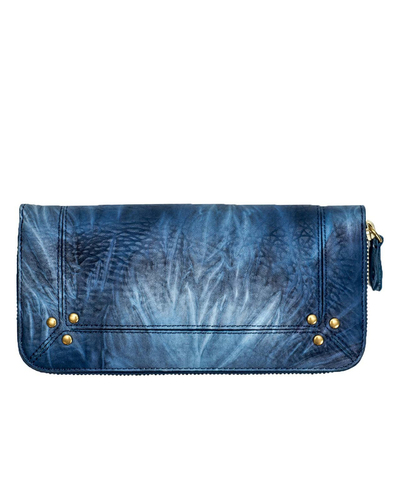 Jerome Dreyfuss Malcom Wallet - Blue Tie Dye Jerome Dreyfuss Malcom Wallet - Blue Tie Dye