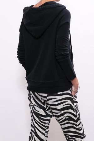 Nili Lotan Janie Hoodie - Washed Black Nili Lotan Janie Hoodie - Washed Black