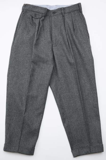 Beams Plus 2Pleats Wool Tropical Pants - Grey | Garmentory