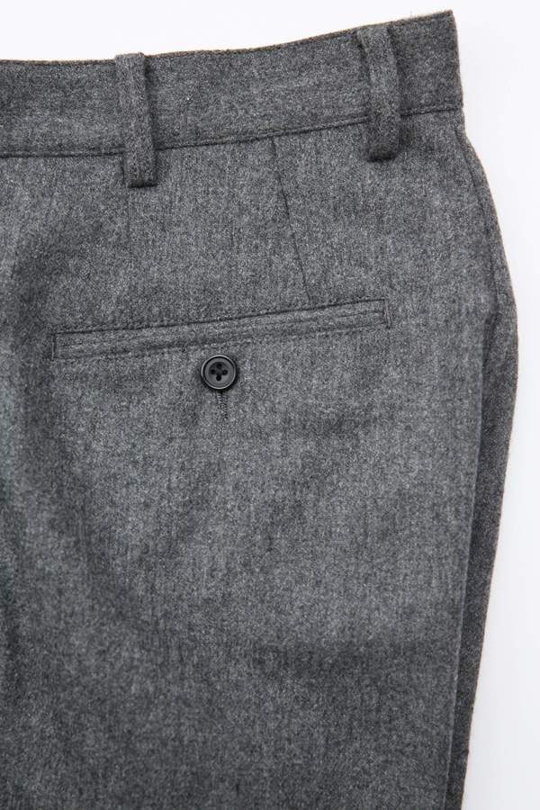BEAMS PLUS 2Pleats Flannelフランネル ウール　S Beams Plus 2 Pleats Flannel Pant - Grey | Garmentory