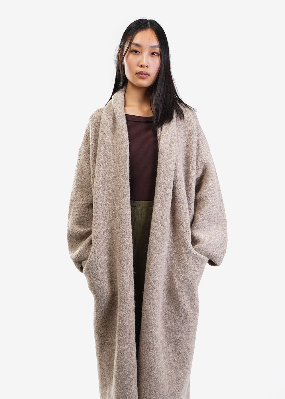 oatmeal shawl cardigan