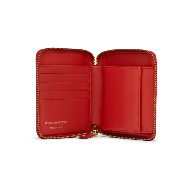 Comme des Garçons Full Zip Medium Wallet - Polka Dot Red/White Comme des Garçons Full Zip Medium Wallet - Polka Dot Red/White
