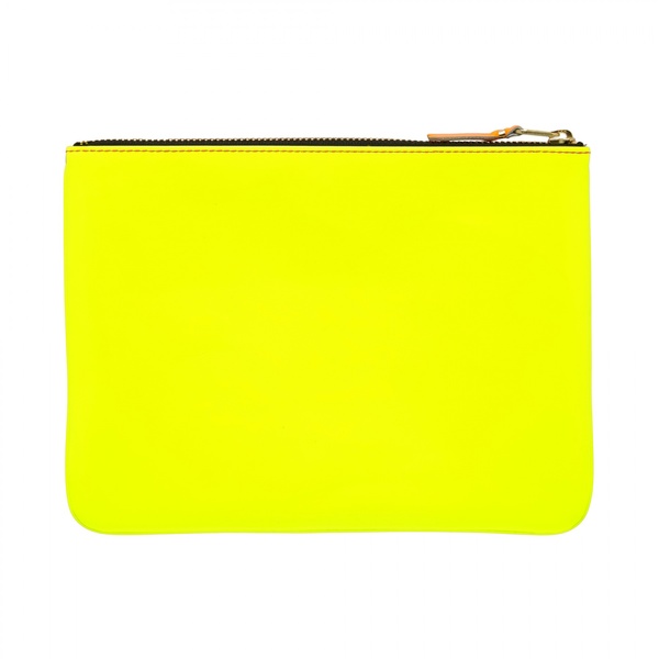 Comme des Garçons Large Pouch - Super Fluo Pink/Yellow Comme des Garçons Large Pouch - Super Fluo Pink/Yellow