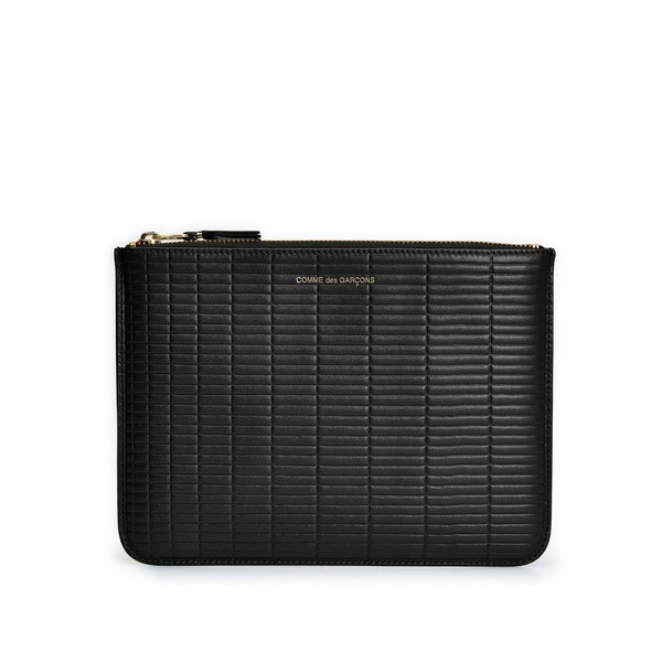 Comme des Garçons Large Pouch - Embossed Brick/Black Comme des Garçons Large Pouch - Embossed Brick/Black