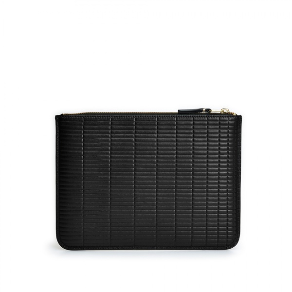 Comme des Garçons Large Pouch - Embossed Brick/Black Comme des Garçons Large Pouch - Embossed Brick/Black