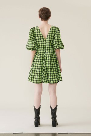 green dress for wedding reception Checkmate Dress in Green S main image 0