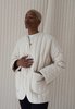 Textilehaus Quilted Jacket - Cream - Thumbnail 3