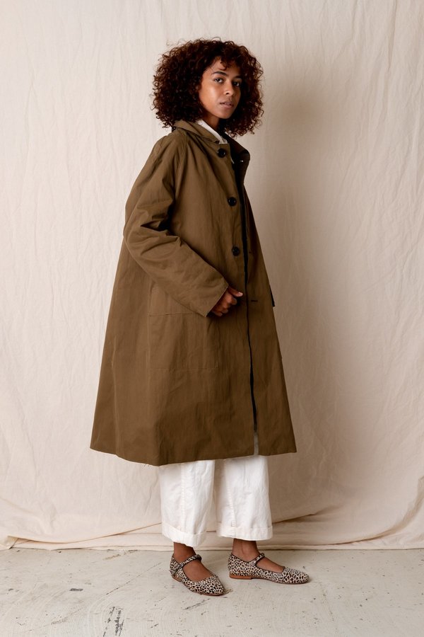 AMOMENTO REVERSIBLE TRENCH COAT - BROWN | Garmentory