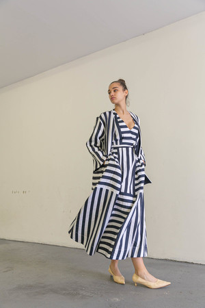 MARA HOFFMAN ALTHEA JACKET - NAVY/WHITE MARA HOFFMAN ALTHEA JACKET - NAVY/WHITE