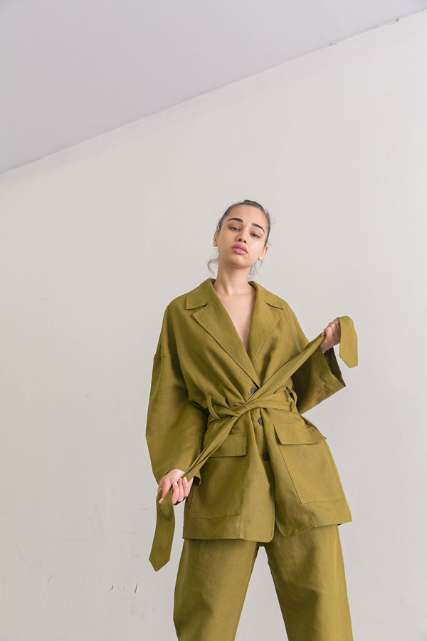 MARA HOFFMAN ATTICUS JACKET - OLIVE MARA HOFFMAN ATTICUS JACKET - OLIVE