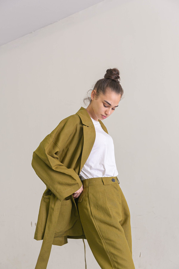 MARA HOFFMAN ATTICUS JACKET - OLIVE MARA HOFFMAN ATTICUS JACKET - OLIVE