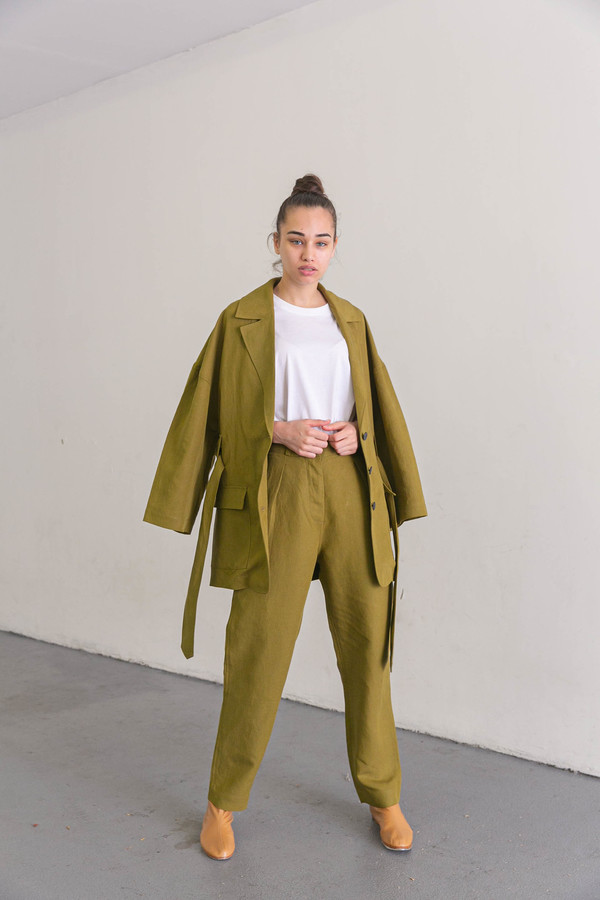 MARA HOFFMAN ATTICUS JACKET - OLIVE MARA HOFFMAN ATTICUS JACKET - OLIVE
