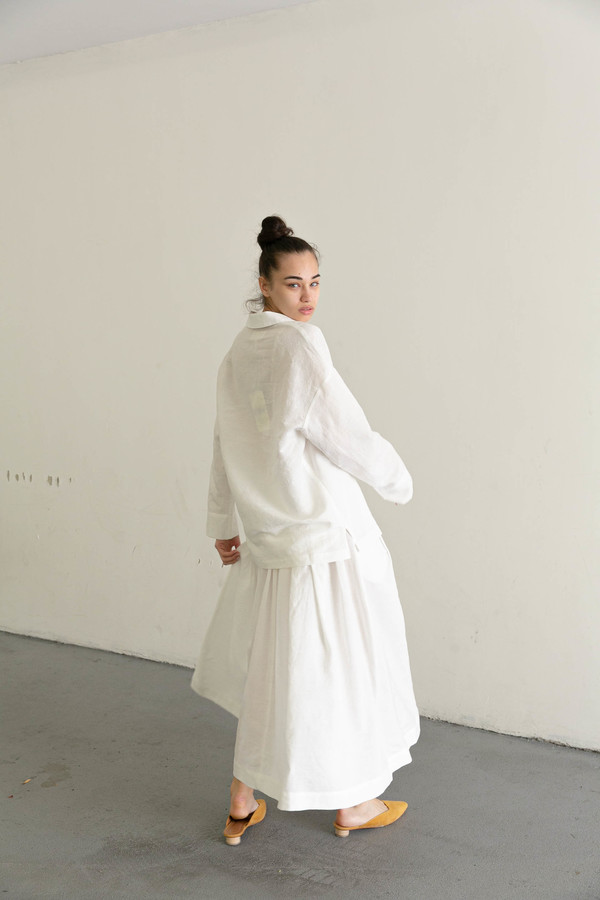 MARA HOFFMAN TULAY SKIRT - WHITE MARA HOFFMAN TULAY SKIRT - WHITE