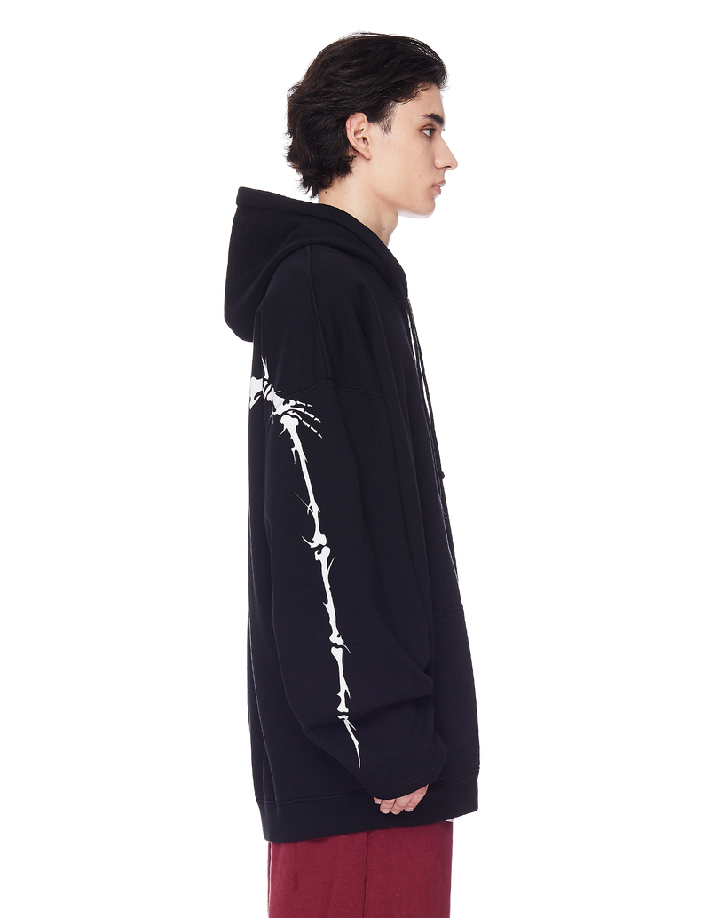Vetements Dominium In Rectum Zip-Up Hoodie - Black | Garmentory