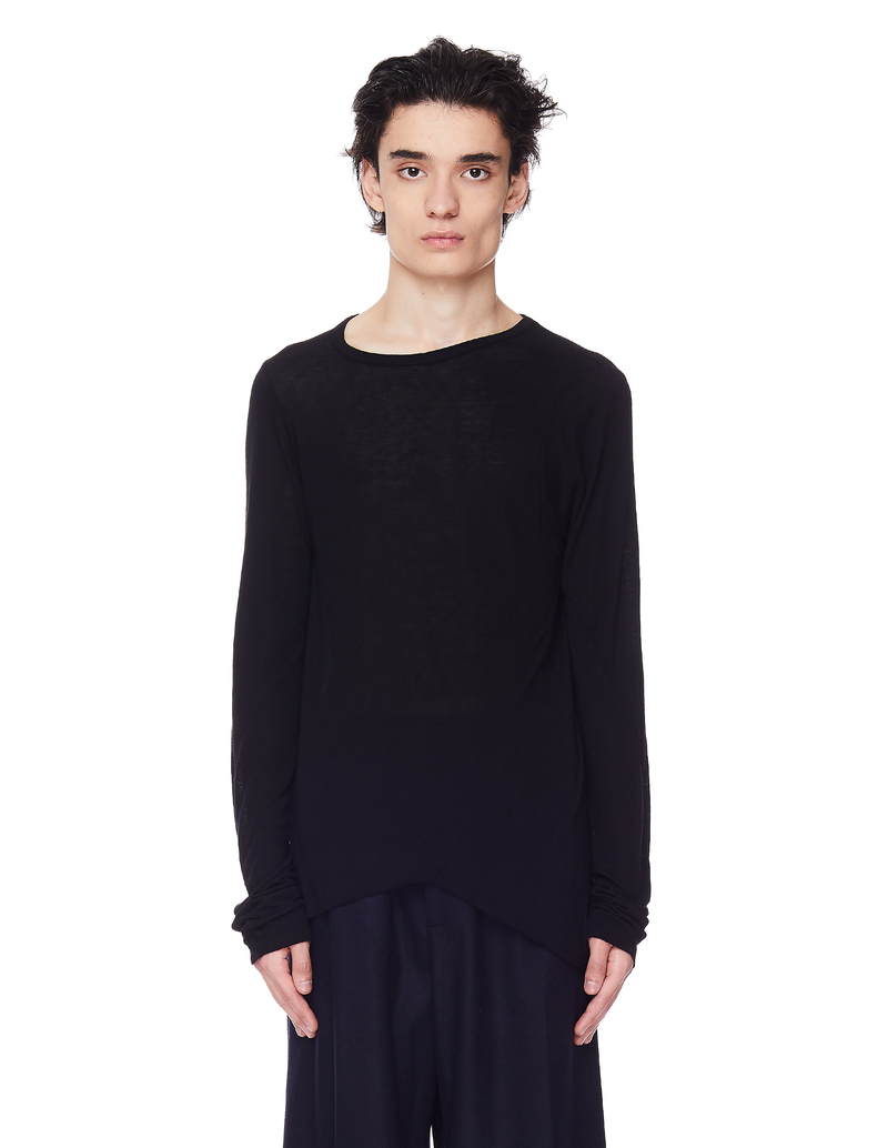 トップス ANN DEMEULEMEESTER longsleeve t アン・ドゥムルメステール Ann Demeulemeester MARK HIGH