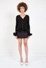 Opening Ceremony FAUX FUR CARDIGAN - BLACK - Thumbnail 1
