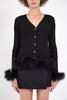 Opening Ceremony FAUX FUR CARDIGAN - BLACK - Thumbnail 2