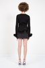 Opening Ceremony FAUX FUR CARDIGAN - BLACK - Thumbnail 4