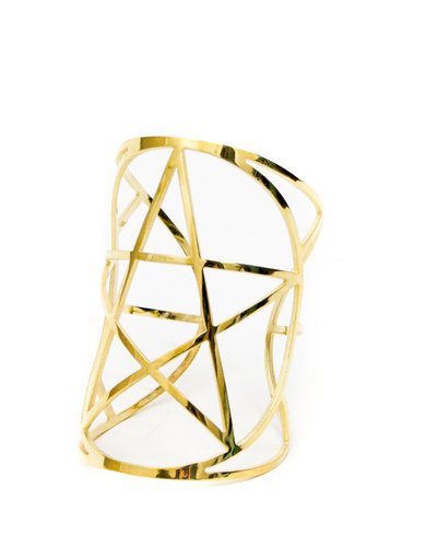 Pamela Love Mini Pentagram Cuff - Brass Pamela Love Mini Pentagram Cuff - Brass