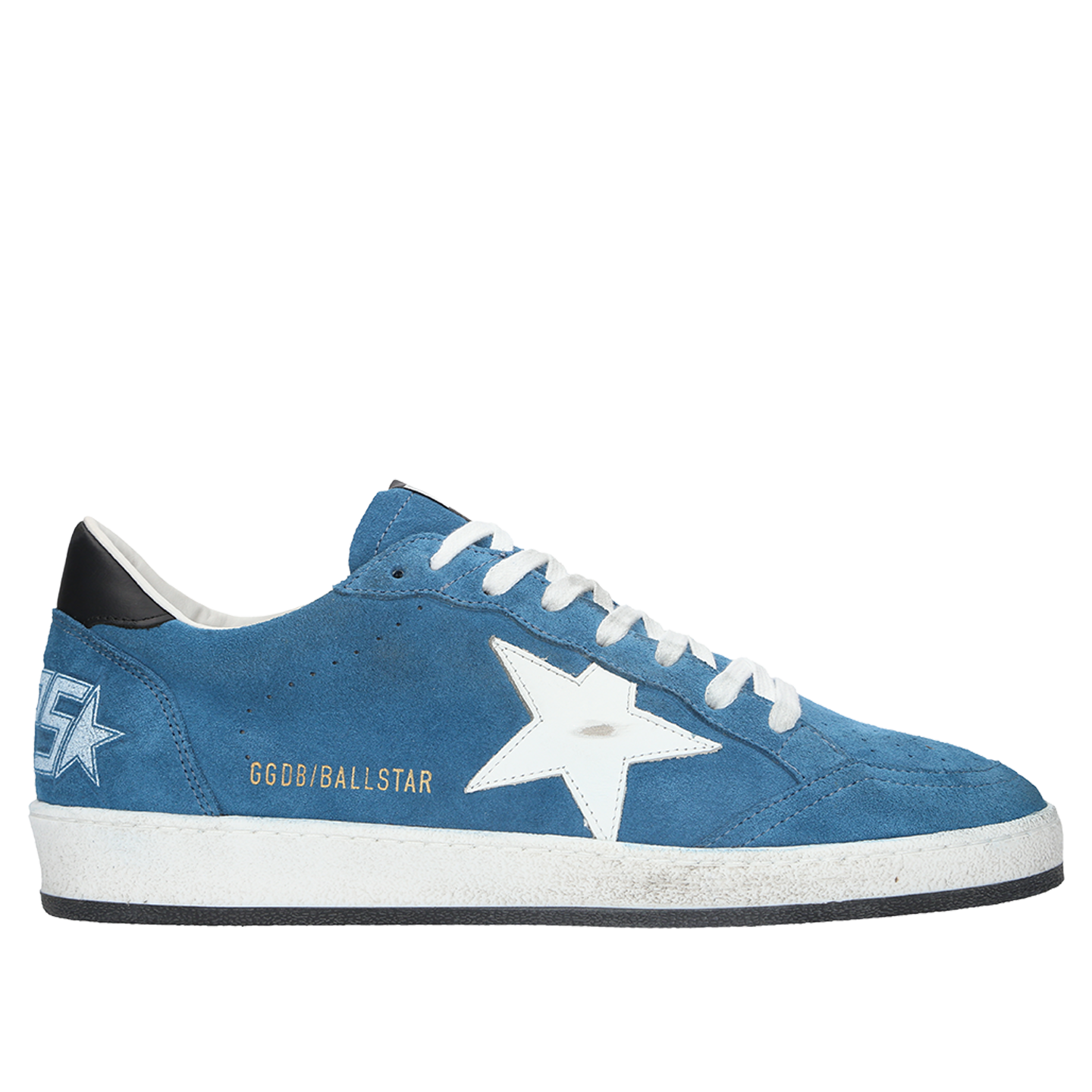 Blue Suede Golden Goose Ball Star Mens GOLDEN GOOSE