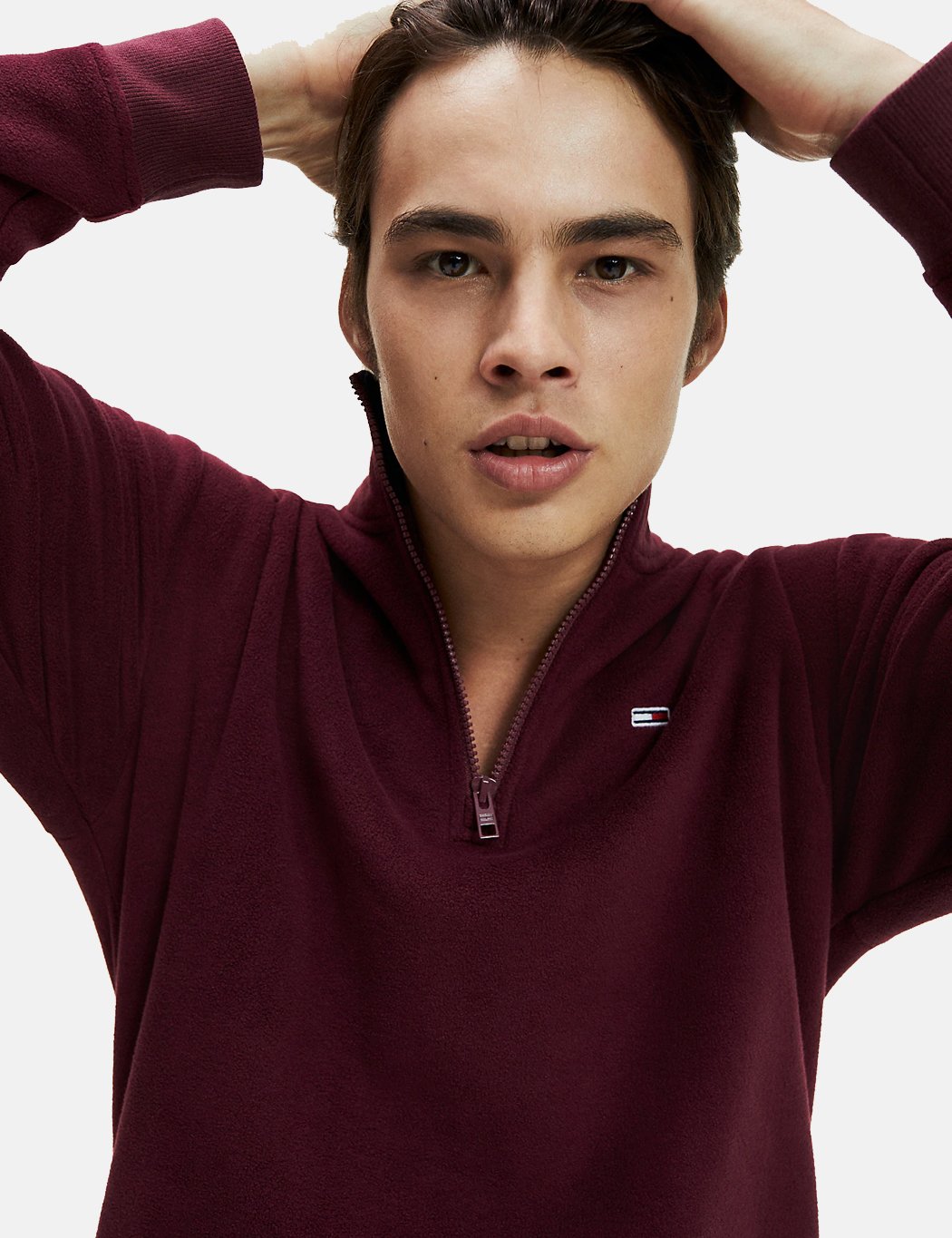 american eagle quarter zip sherpa