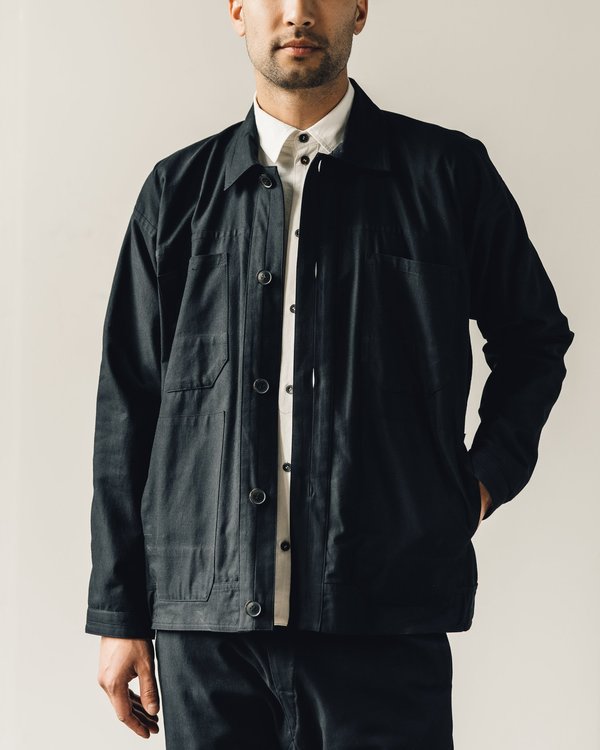 Jan-Jan Van Essche Soft Twill Jacket #30 - Black | Garmentory